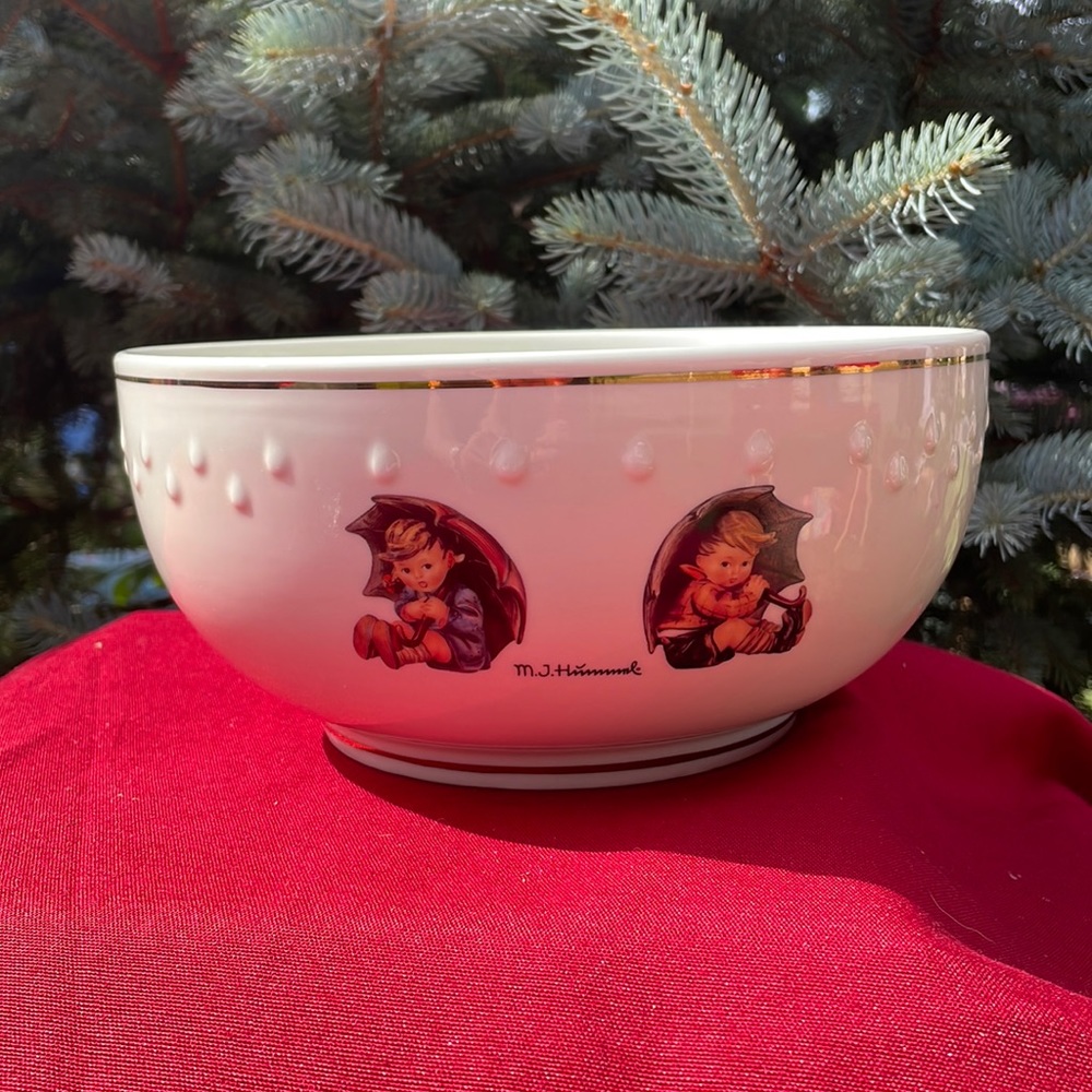 MJ Hummel Goebel porcelain serving bowl.